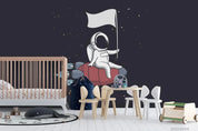 3D Cartoon Planet Astronaut Wall Mural Wallpaper WJ 1427- Jess Art Decoration