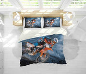 3D Off-road Motorcycle Quilt Cover Set Bedding Set Duvet Cover Pillowcases JN 1195- Jess Art Decoration
