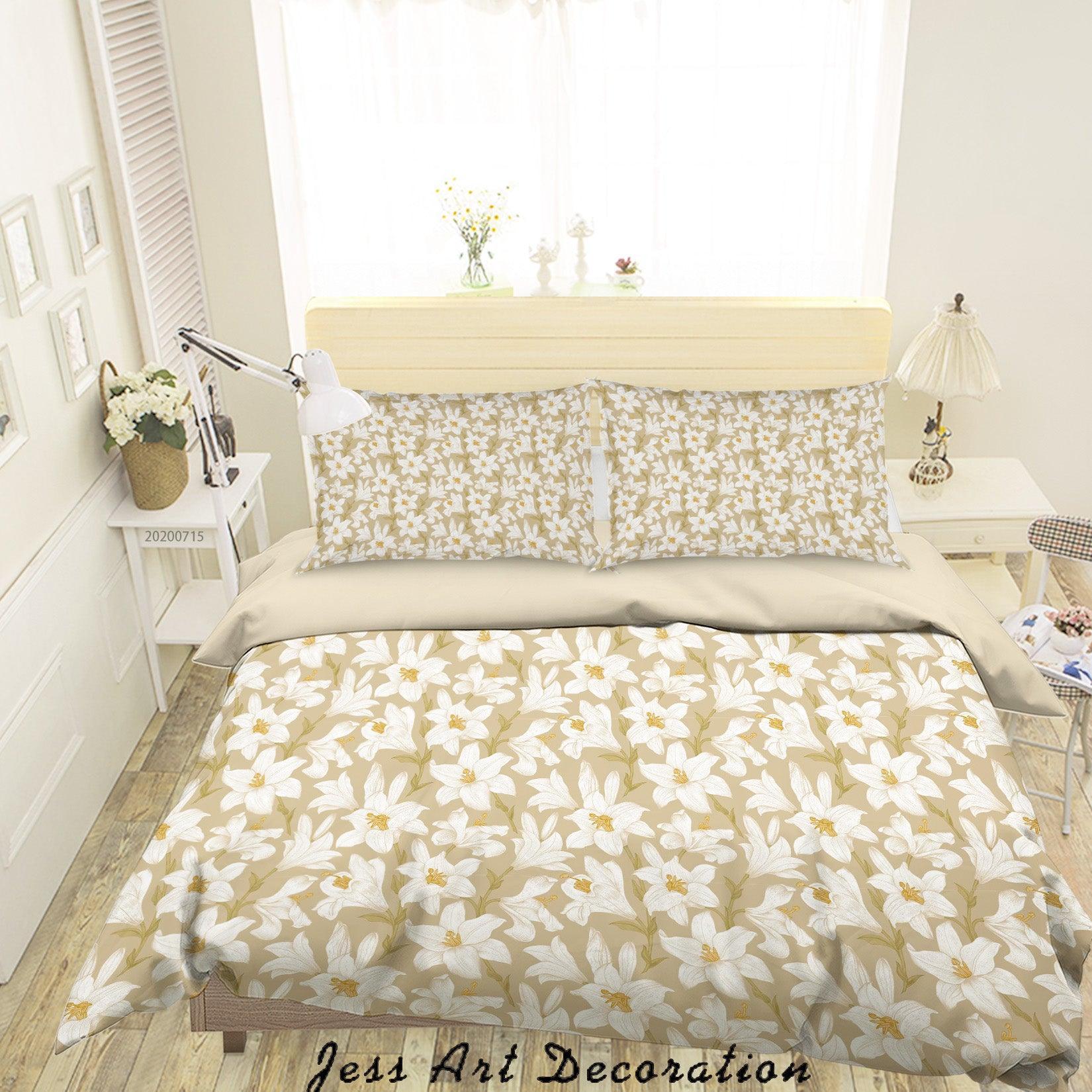 3D Colourful Plant Leaves Floral Pattern Quilt Cover Set Bedding Set Duvet Cover Pillowcases WJ 3865- Jess Art Decoration