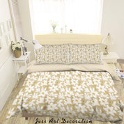 3D Colourful Plant Leaves Floral Pattern Quilt Cover Set Bedding Set Duvet Cover Pillowcases WJ 3865- Jess Art Decoration