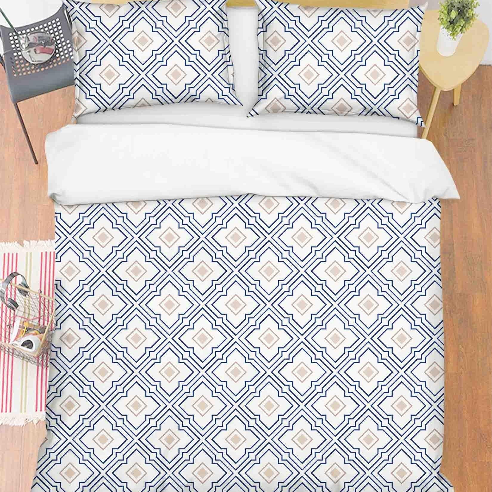 3D Abstract Geometric Art Decoration Quilt Cover Set Bedding Set Duvet Cover Pillowcases 237- Jess Art Decoration