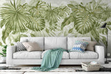 3D Tropical Plants Leaves Wall Mural Wallpaper 29- Jess Art Decoration