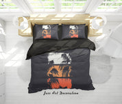 3D Abstract Black Leaf Quilt Cover Set Bedding Set Duvet Cover Pillowcases A108 LQH- Jess Art Decoration