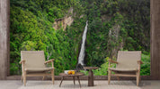3D Green Forest Waterfall Landscape Wall Mural Wallpaper LQH 222- Jess Art Decoration