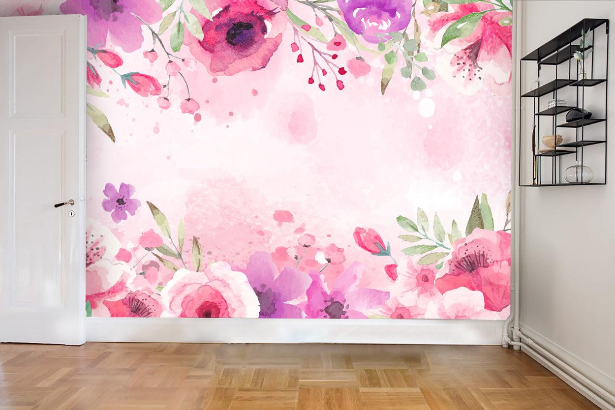 3D Watercolor Floral Wall Mural Wallpaper 48- Jess Art Decoration