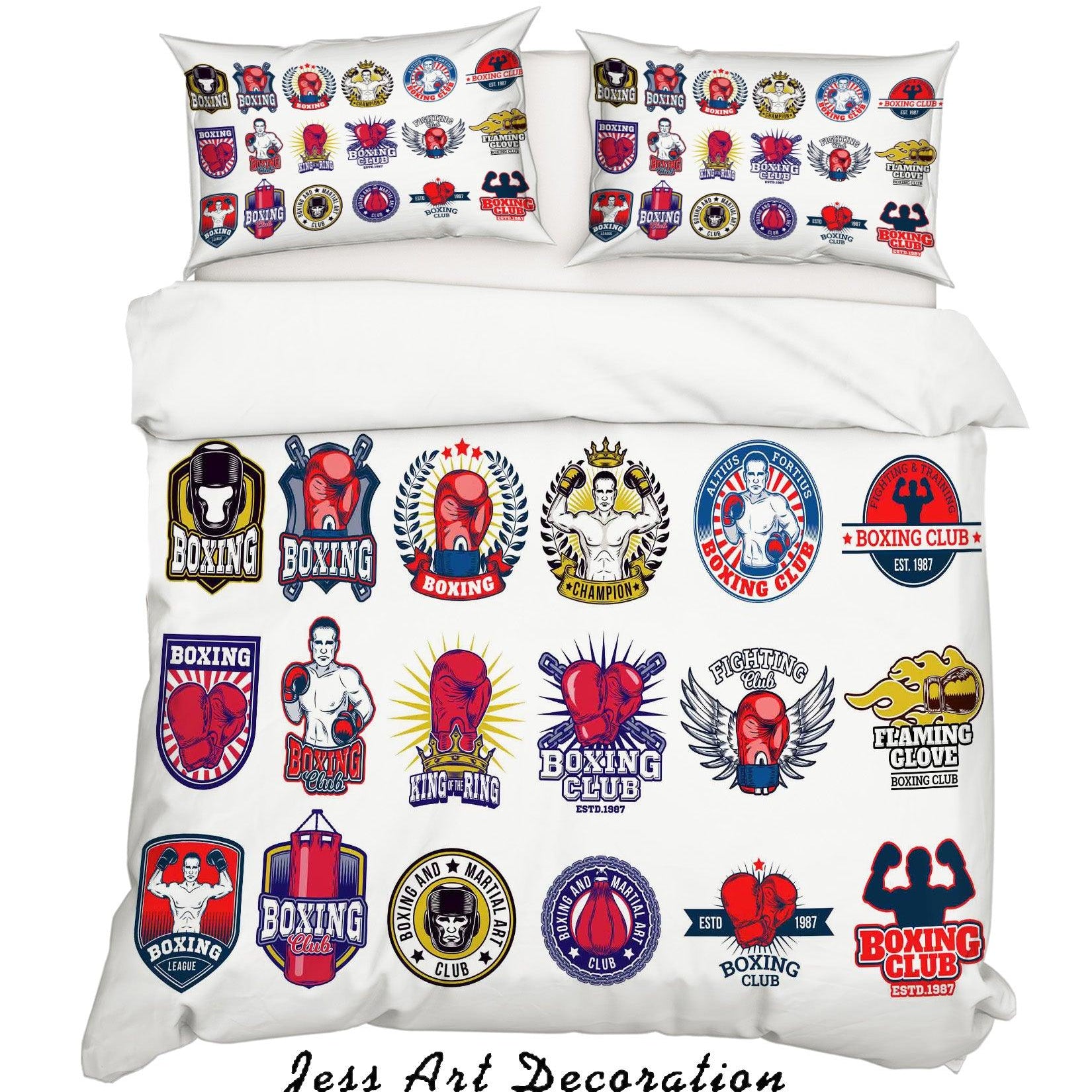 3D White Medal Pattern Quilt Cover Set Bedding Set Pillowcases 25- Jess Art Decoration