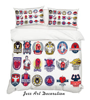 3D White Medal Pattern Quilt Cover Set Bedding Set Pillowcases 25- Jess Art Decoration