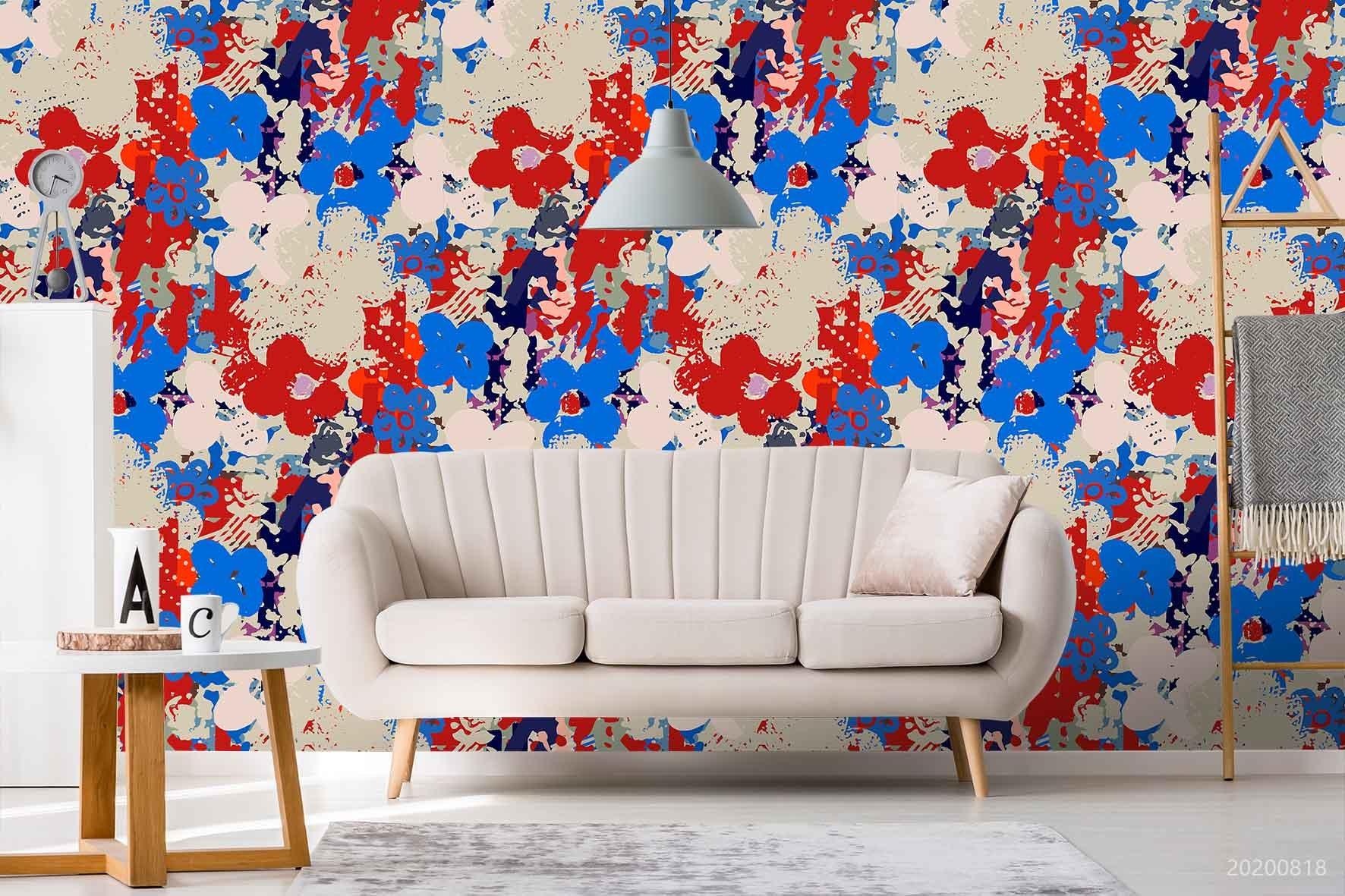 3D Vintage Abstract Floral Pattern Wall Mural Wallpaper LXL 1170- Jess Art Decoration