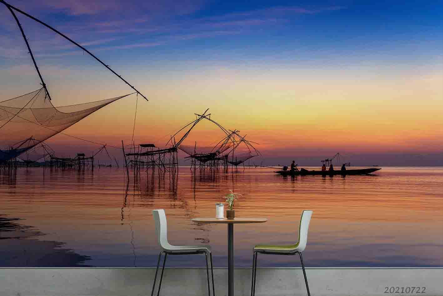 3D Sunset Sky Sea Landscape Wall Mural Wallpaper LQH 577- Jess Art Decoration