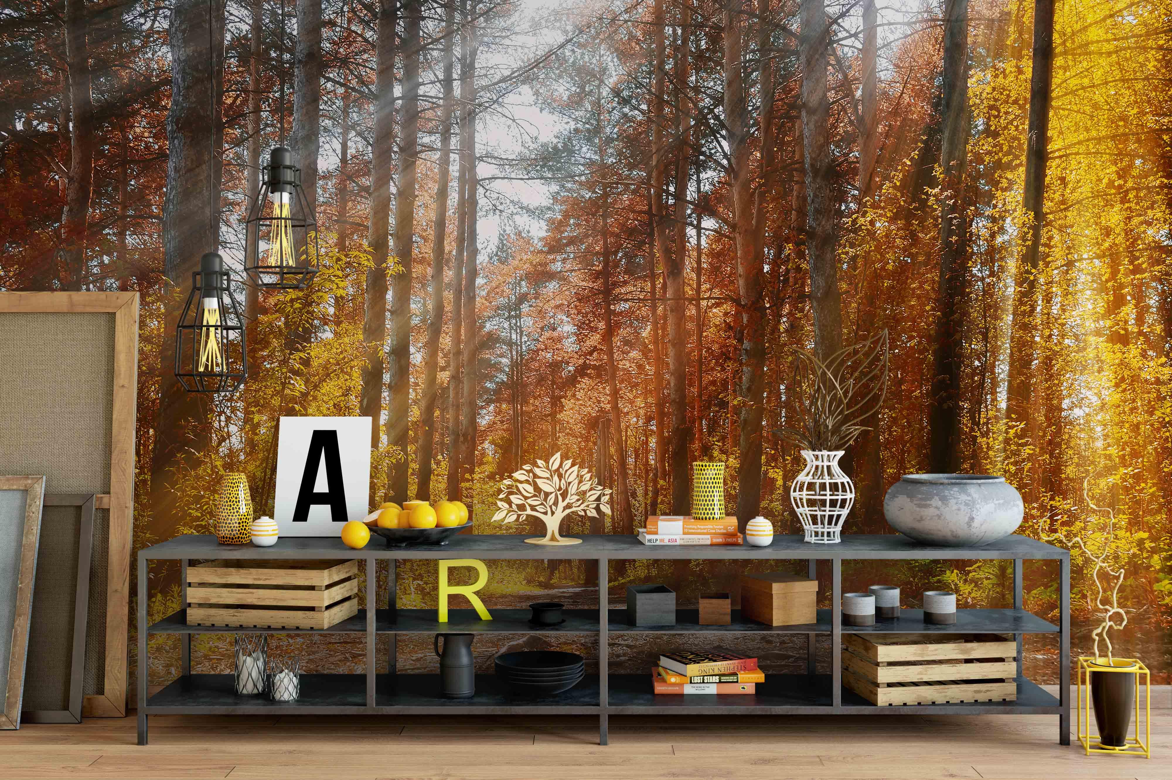 3D Forest Fall Wall Mural Wallpaper 161- Jess Art Decoration