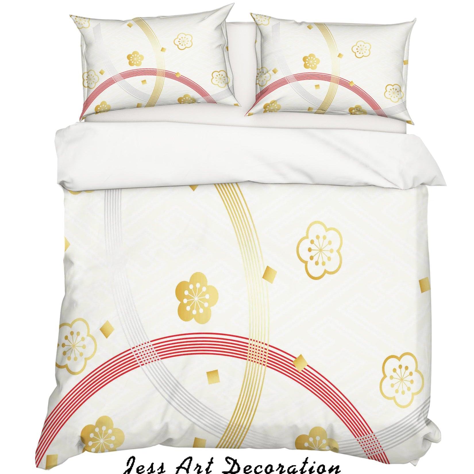 3D Abstract Floral Quilt Cover Set Bedding Set Pillowcases 51- Jess Art Decoration