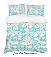 3D Cartoon Green Panda Quilt Cover Set Bedding Set Pillowcases 113- Jess Art Decoration