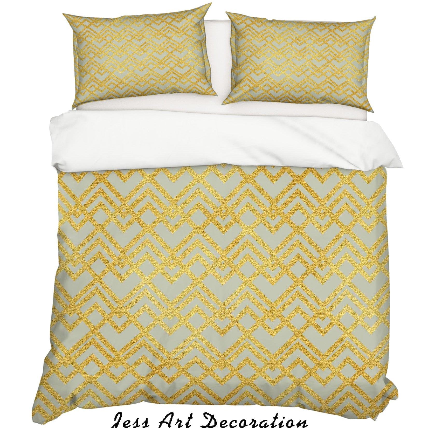 3D Abstract Crown Quilt Cover Set Bedding Set Pillowcases 19- Jess Art Decoration