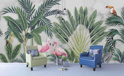 3D Tropical Jungle Flamingo Wall Mural Wallpaper LQH 115- Jess Art Decoration