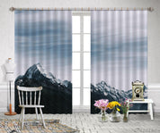 3D Snow Mountain Cloudy Landscape Curtains and Drapes GD 1556- Jess Art Decoration