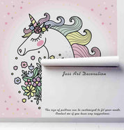 3D Floral Unicorn Wall Mural Wallpaper 71- Jess Art Decoration