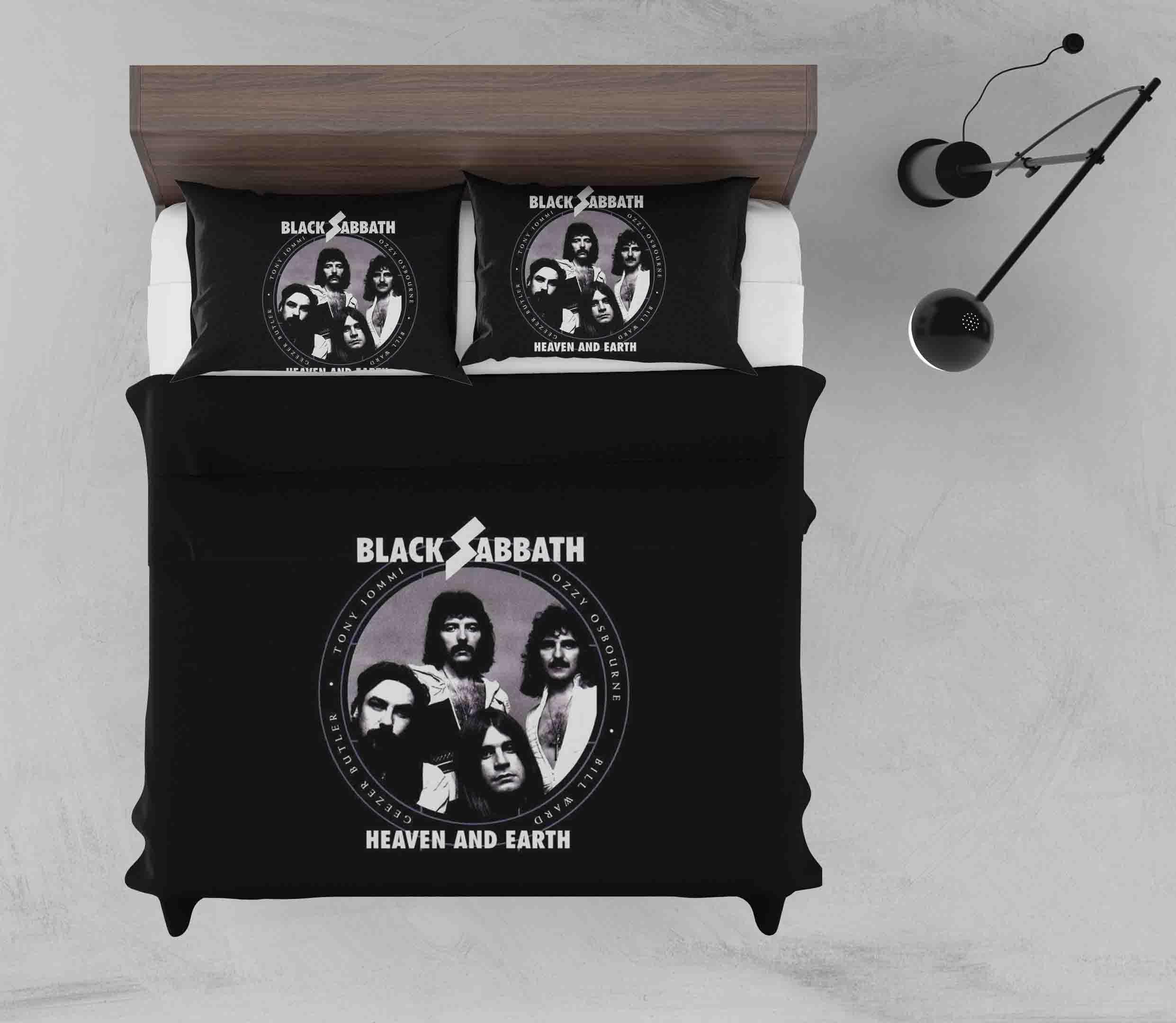 3D Rock Black Sabbath Quilt Cover Set Bedding Set Duvet Cover Pillowcases SF65- Jess Art Decoration