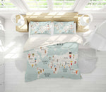 3D Green World Map National Figure Quilt Cover Set Bedding Set Pillowcases 34- Jess Art Decoration