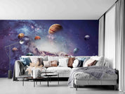 3D Nebula Jupiter Space planet nebula space mural wall mural wallpaper for kids room - view 2