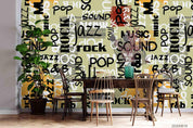 3D Vintage Letter Pattern Wall Mural Wallpaper LXL 1138- Jess Art Decoration