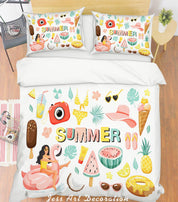 3D Summer Amorous Feelings Quilt Cover Set Bedding Set Pillowcases 114- Jess Art Decoration