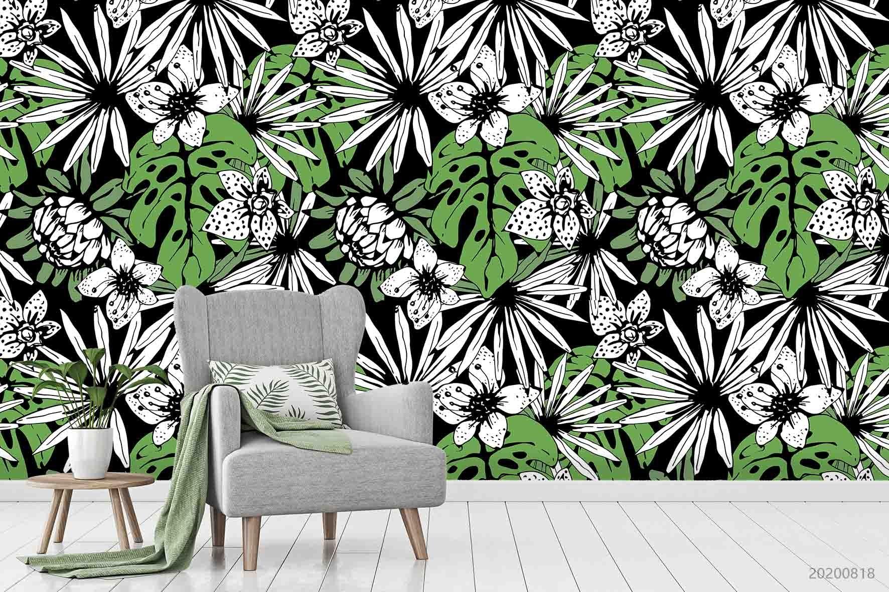 3D Vintage Floral Pattern Wall Mural Wallpaper LXL 1168- Jess Art Decoration
