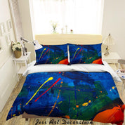 3D Abstract Color Graffiti Quilt Cover Set Bedding Set Duvet Cover Pillowcases 299- Jess Art Decoration