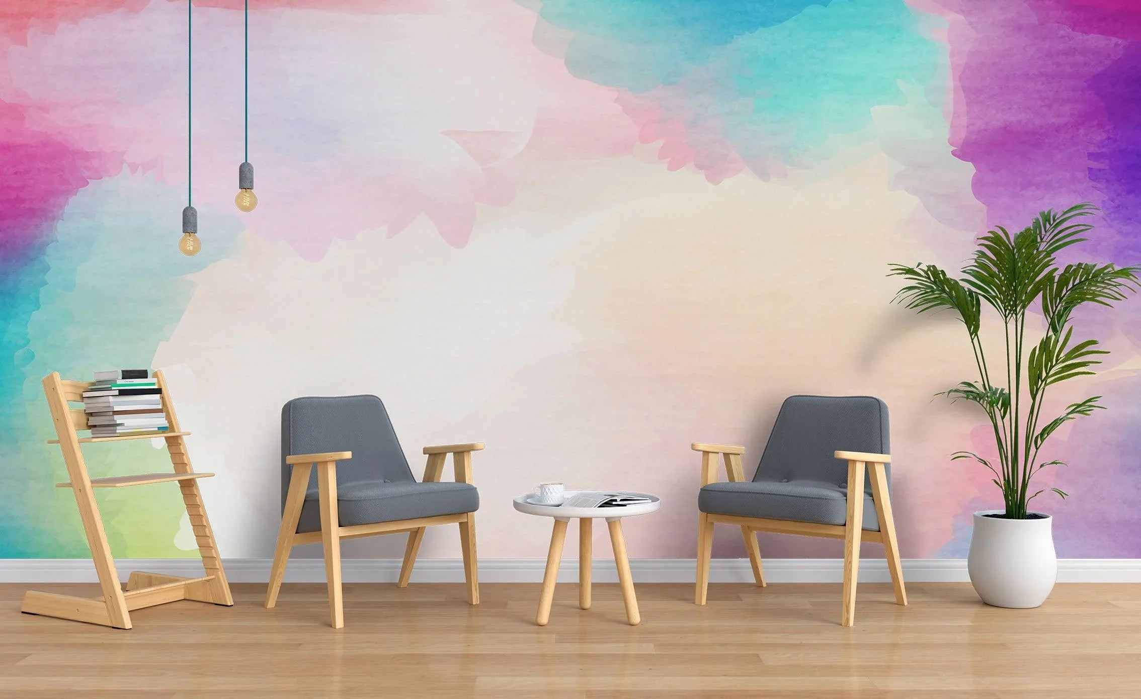 3D Watercolor Color Pattern Wall Mural Wallpaper 205- Jess Art Decoration