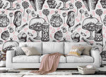 3D black white cartoon pattern wall mural wallpaper 66- Jess Art Decoration