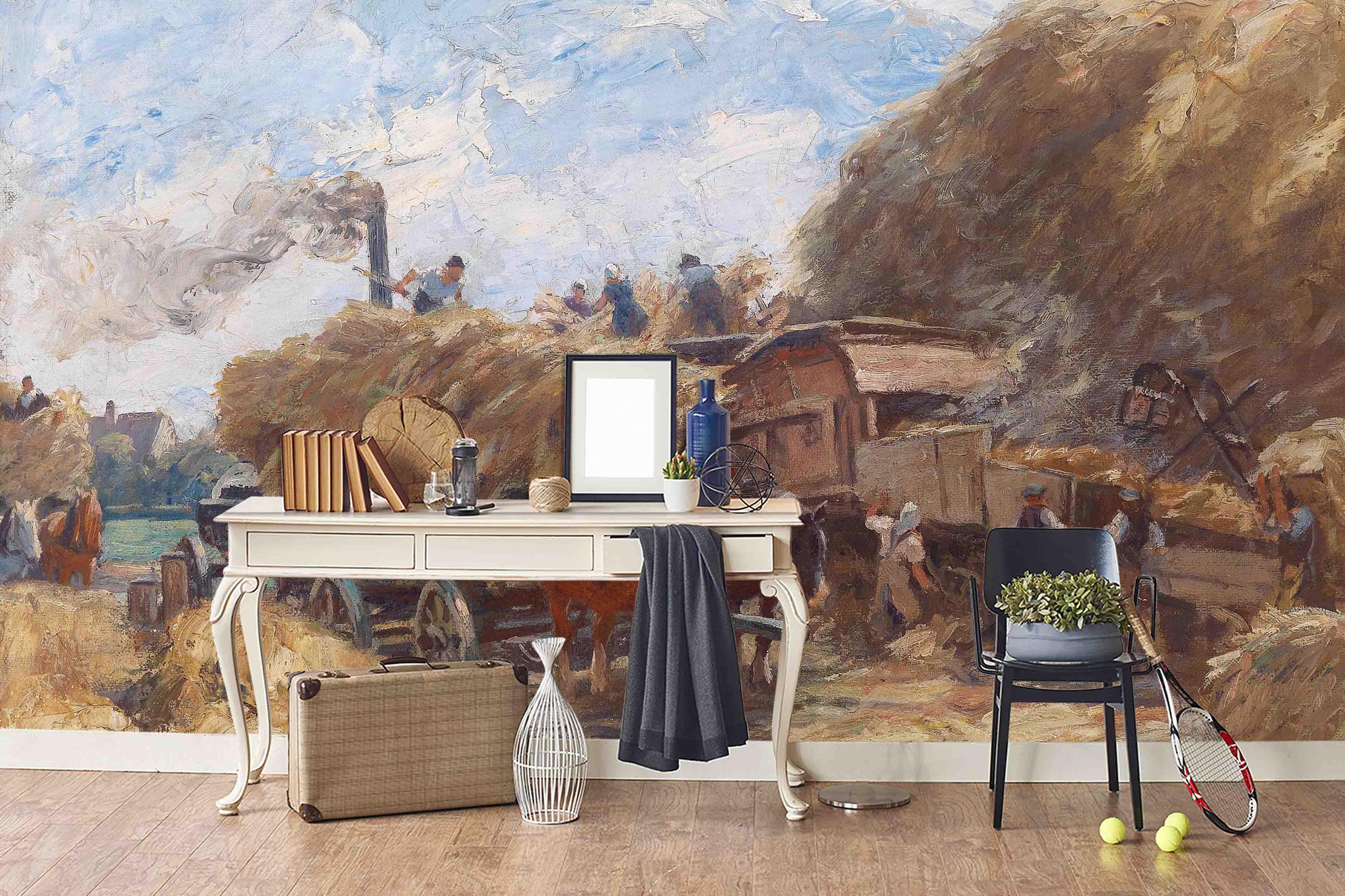 3D Labor Scene Oil Painting Wall Mural Wallpaper 25- Jess Art Decoration