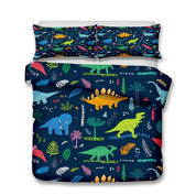 3D Cartoon Dinosaur Quilt Cover Set Bedding Set Pillowcases 104- Jess Art Decoration