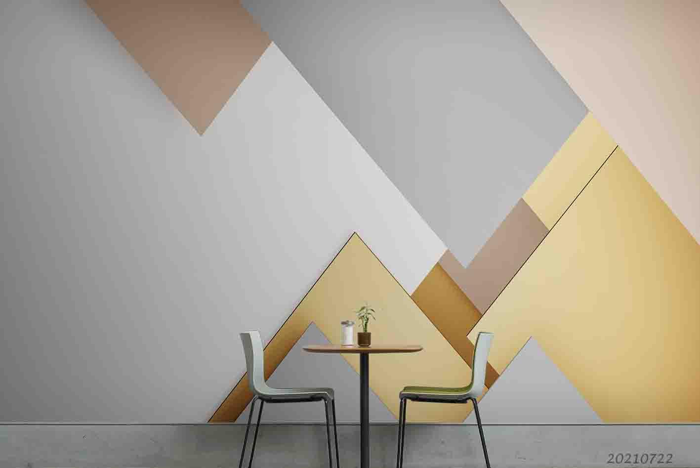 3D Abstract Colorful Geometric Pattern Wall Mural Wallpaper LQH 258- Jess Art Decoration