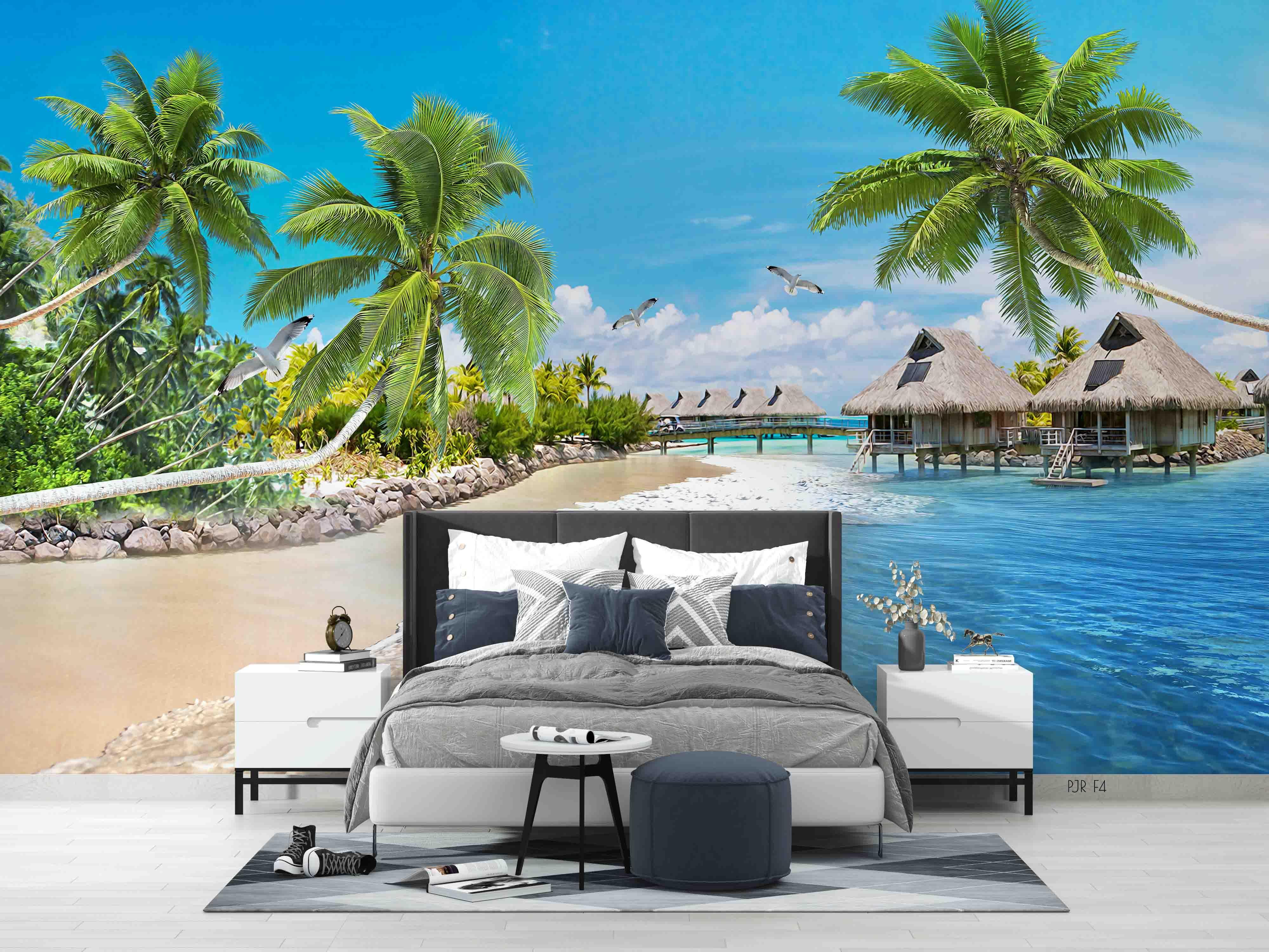 3D Nature Landscape Sea Plant Wall Mural Wallpaper WJ 5205- Jess Art Decoration