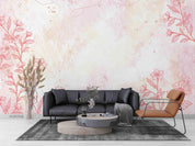 3D Watercolor Pink Floral Wall Mural Wallpaper SWW3597- Jess Art Decoration