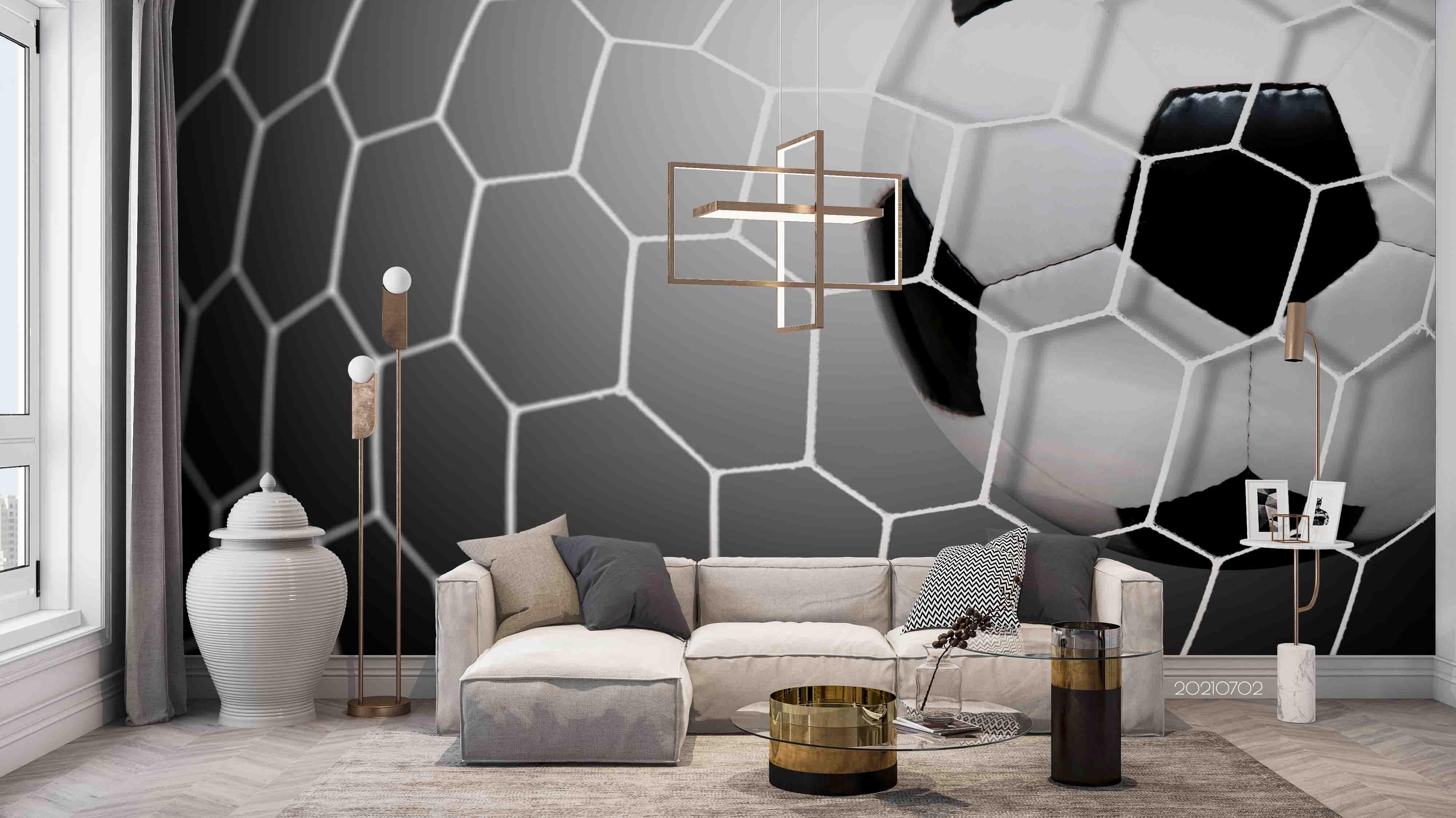 3D Football Net Wall Mural Wallpaper LQH 261- Jess Art Decoration