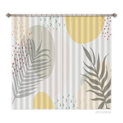 3D Abstract Leaf Pattern Curtains and Drapes LQH 4- Jess Art Decoration