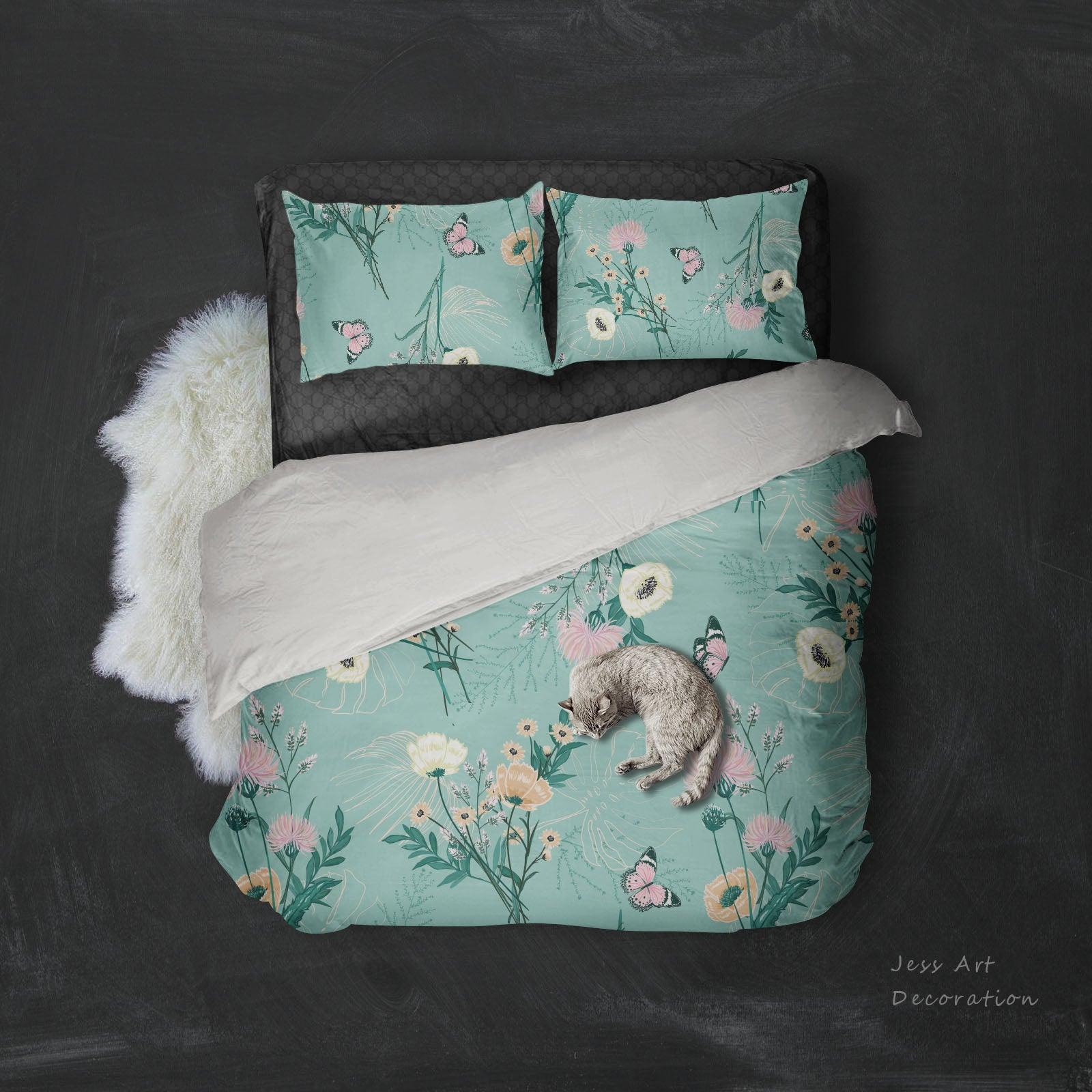 3D Pink White Floral Quilt Cover Set Bedding Set Pillowcases 159- Jess Art Decoration