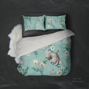 3D Pink White Floral Quilt Cover Set Bedding Set Pillowcases 159- Jess Art Decoration