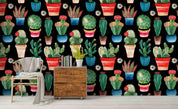 3D Hand Painted Cactus Wall Mural Wallpaper 40- Jess Art Decoration