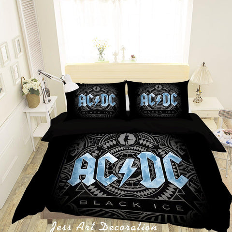3D Rock AC DC Quilt Cover Set Bedding Set Pillowcases 81- Jess Art Decoration