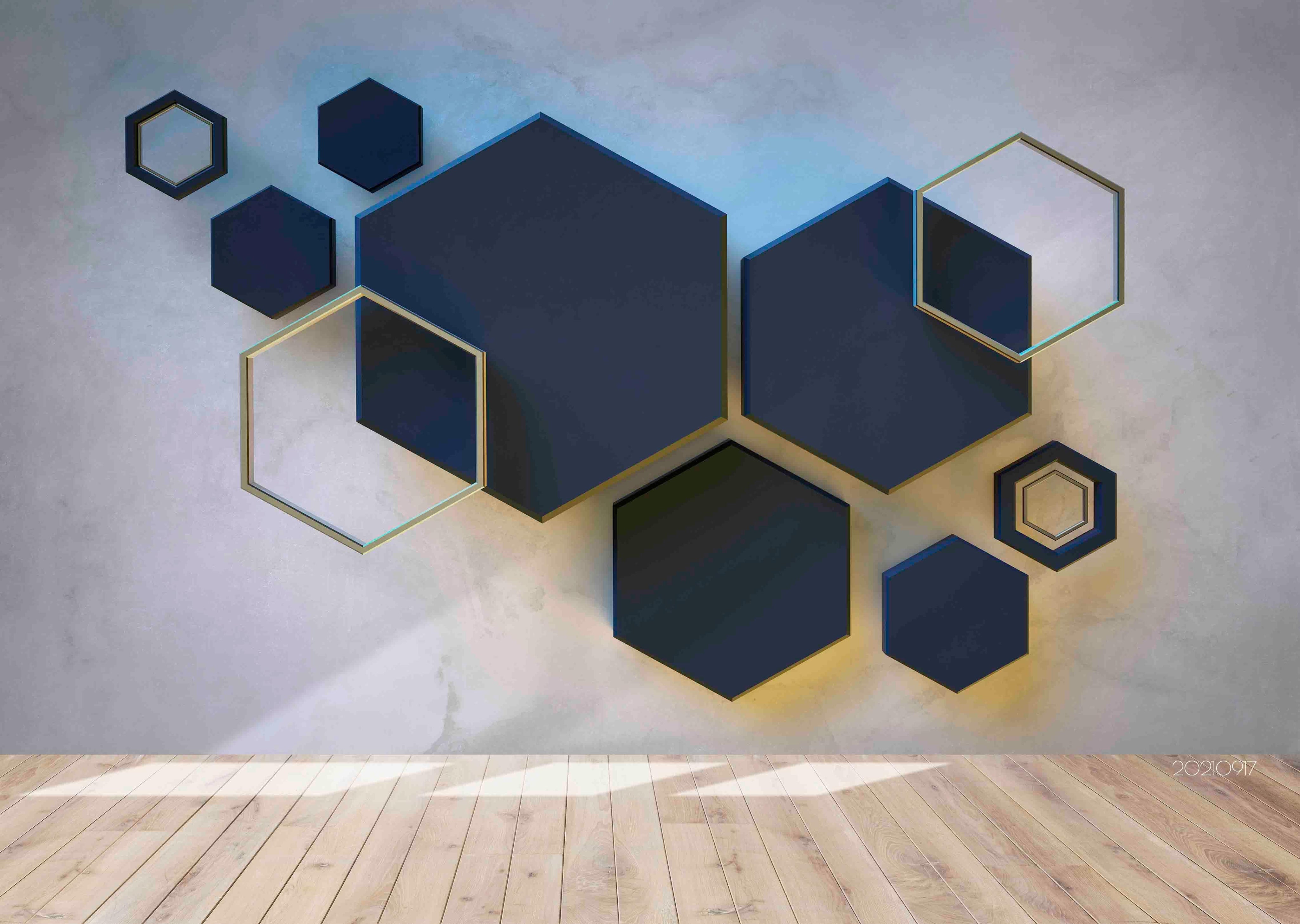 3D Abstract Geometric Marble Texture Wall Mural Wallpaper LQH 67- Jess Art Decoration