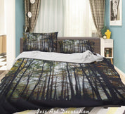 3D Forest Nature Landscape Quilt Cover Set Bedding Set Duvet Cover Pillowcases 172 LQH- Jess Art Decoration