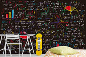 3D Math Formula Function Graph Calculation Pattern Wall Mural Wallpaper GD 2613- Jess Art Decoration