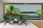 3D forest cartoon wall mural wallpaper 12- Jess Art Decoration