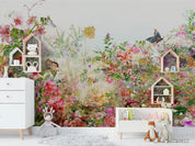 3D Watercolor Color Floral Leaf Wall Mural Wallpaper LQH 483- Jess Art Decoration