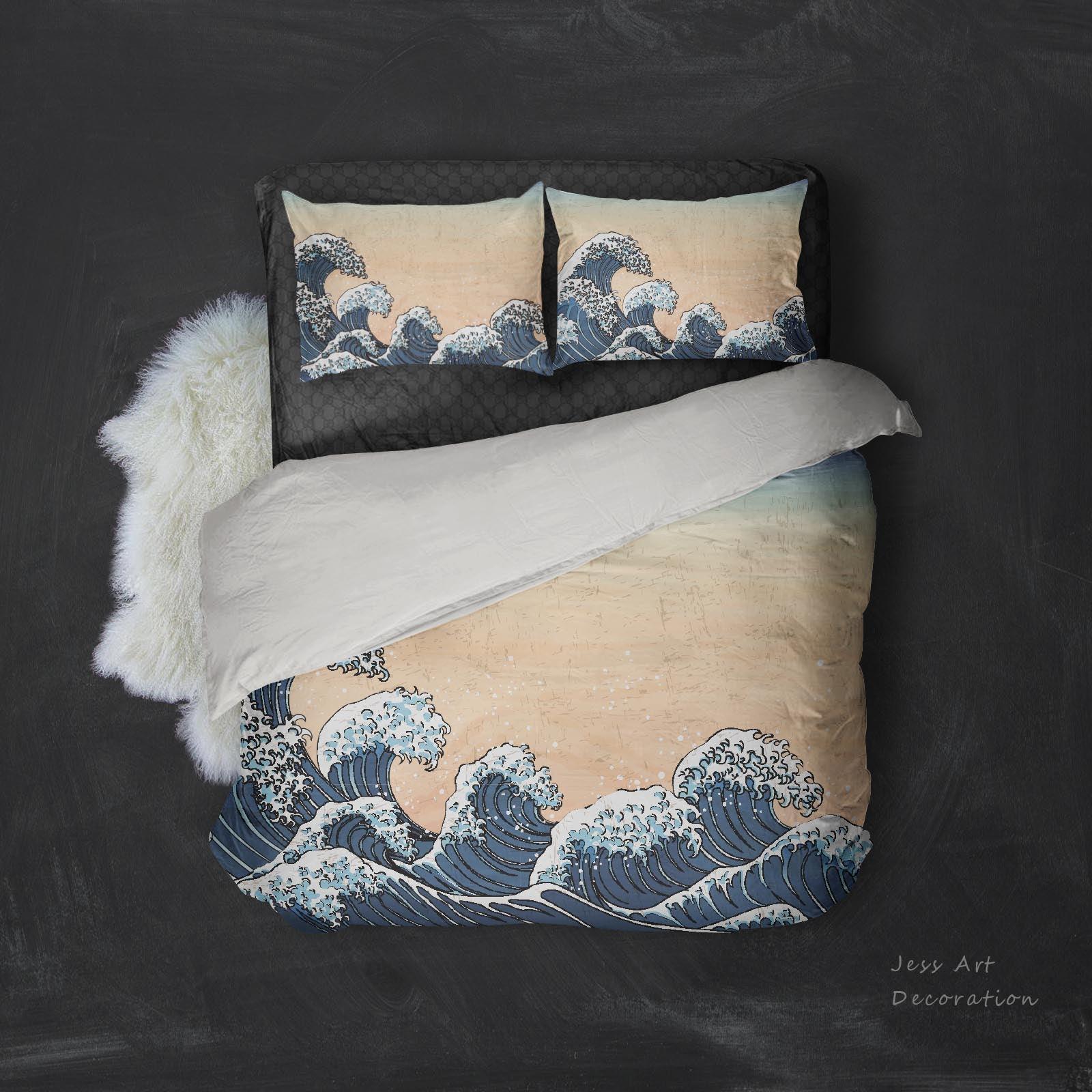 3D Wave Quilt Cover Set Bedding Set Pillowcases 173- Jess Art Decoration