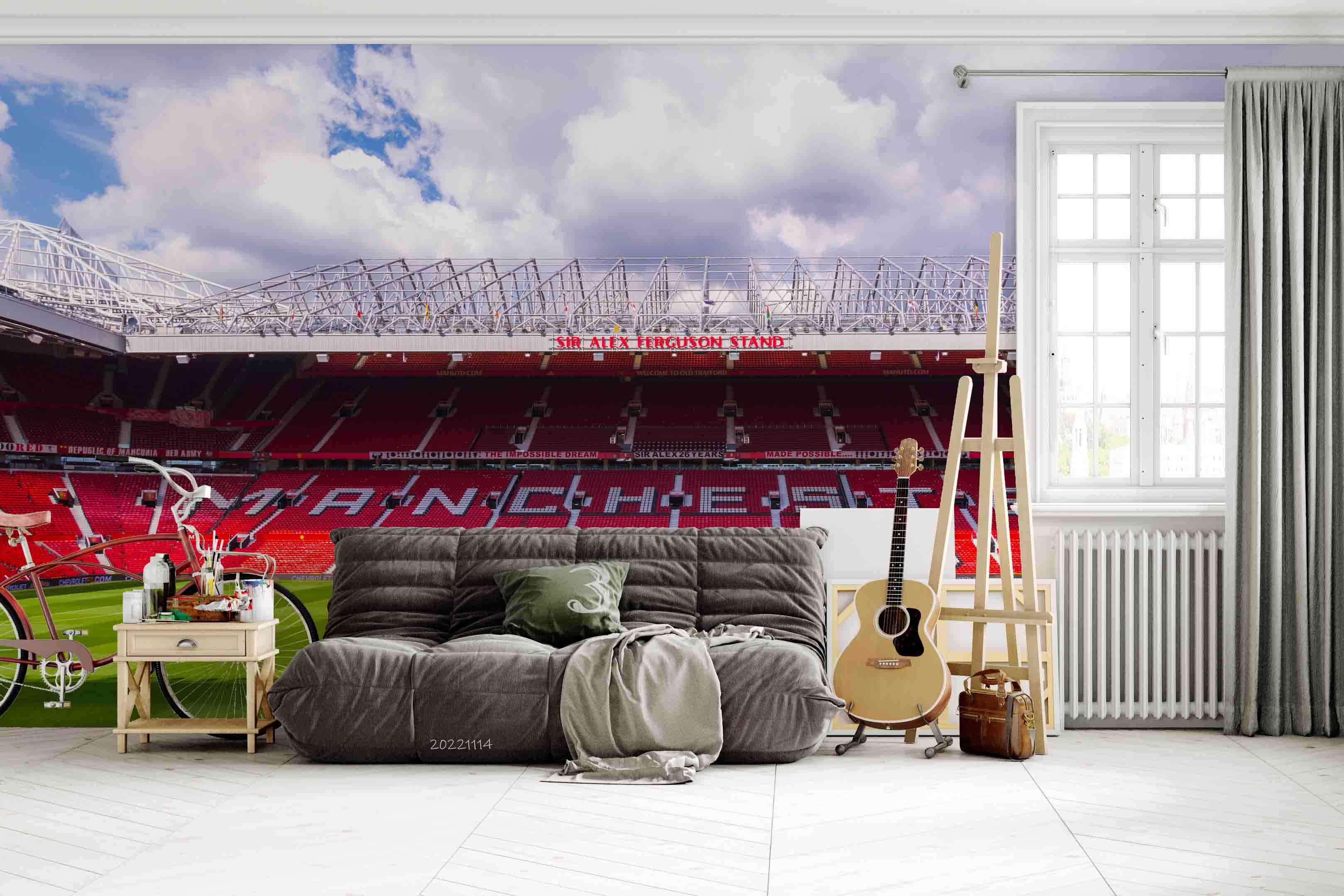 3D Old Trafford Stadium Wall Mural Wallpaper GD 220- Jess Art Decoration