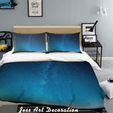 3D Blue Starry Sky Quilt Cover Set Bedding Set Pillowcases 65- Jess Art Decoration