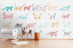 3D Cat Kitty Wall Mural Wallpaper 68- Jess Art Decoration