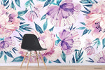 3D Vintage Watercolour Floral Leaves Pattern Wall Mural Wallpaper WJ 6296- Jess Art Decoration